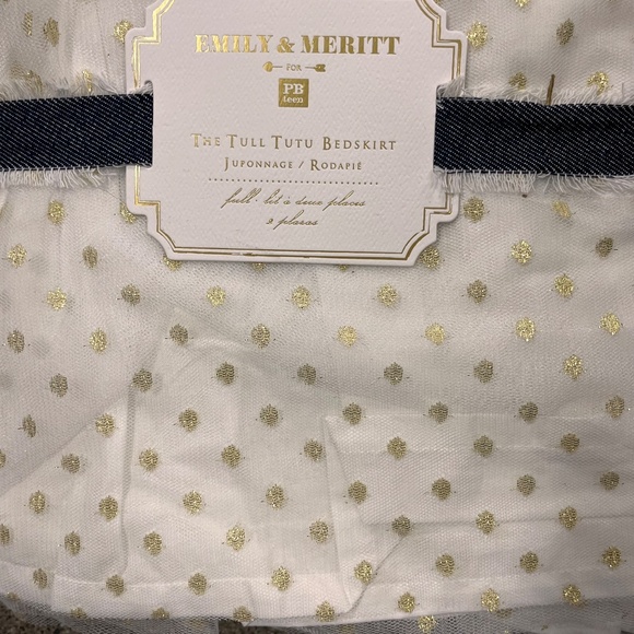 NEW Pottery Barn Teen Emily&Meritt Tull Tutu Full Bedskirt - Picture 3 of 6